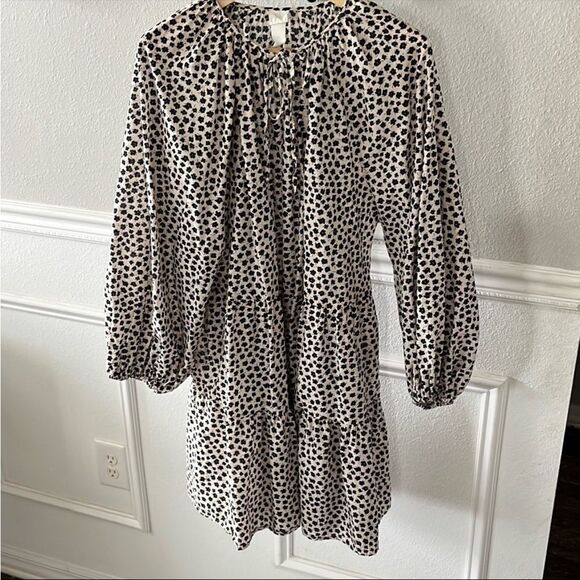 H&M Black and White Long Sleeve Sundress - Picture 1 of 10